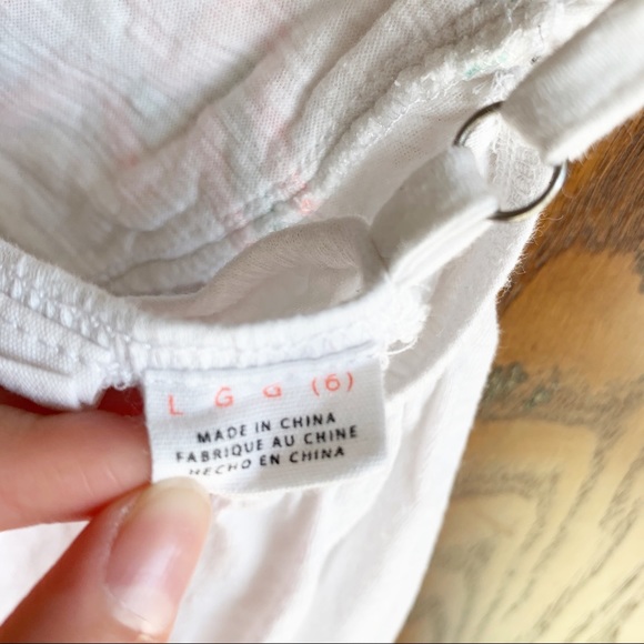 ROXY White Braided Strap Tank Top Tribal - Picture 3 of 4